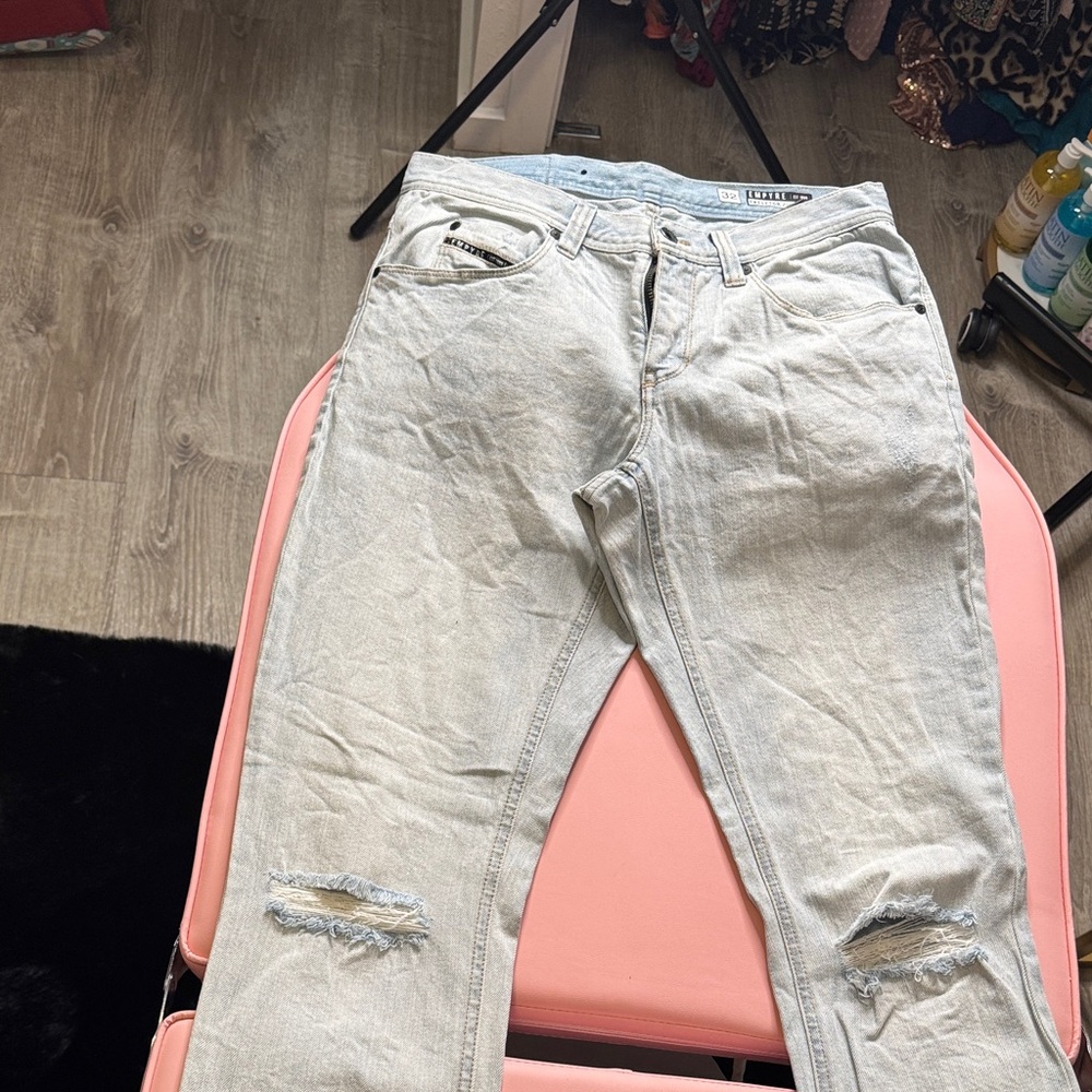 Empyre Light Blue Distressed Jeans